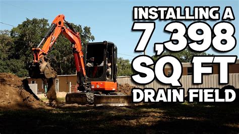 mini excavator for septic installation|Installing A Septic Tank and Drain Field With Our Kubota KX.